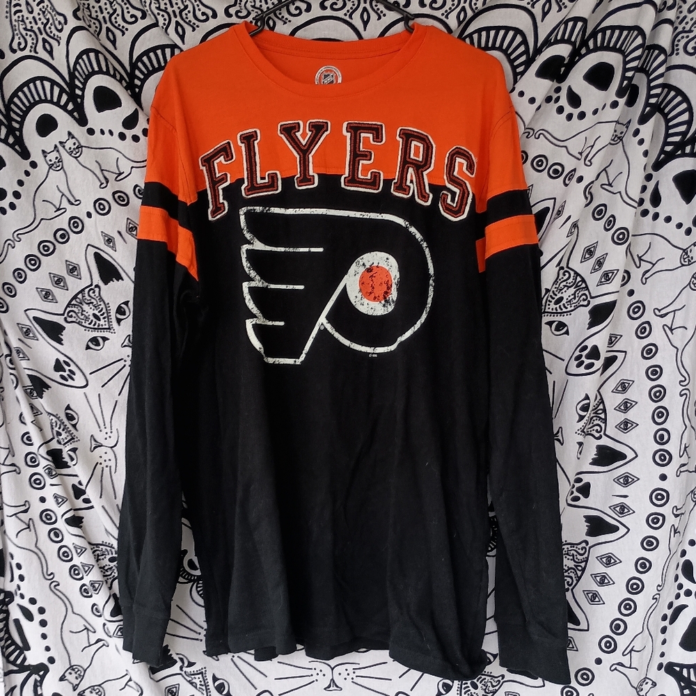 NHL‎ Philadelphia Flyers Graphic Embroidered Top